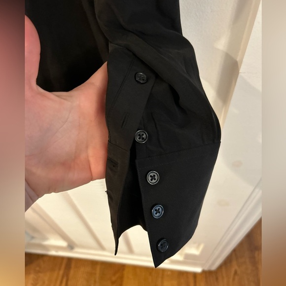 Sand Copenhagen Black Silk blend button down shirt - Picture 4 of 7